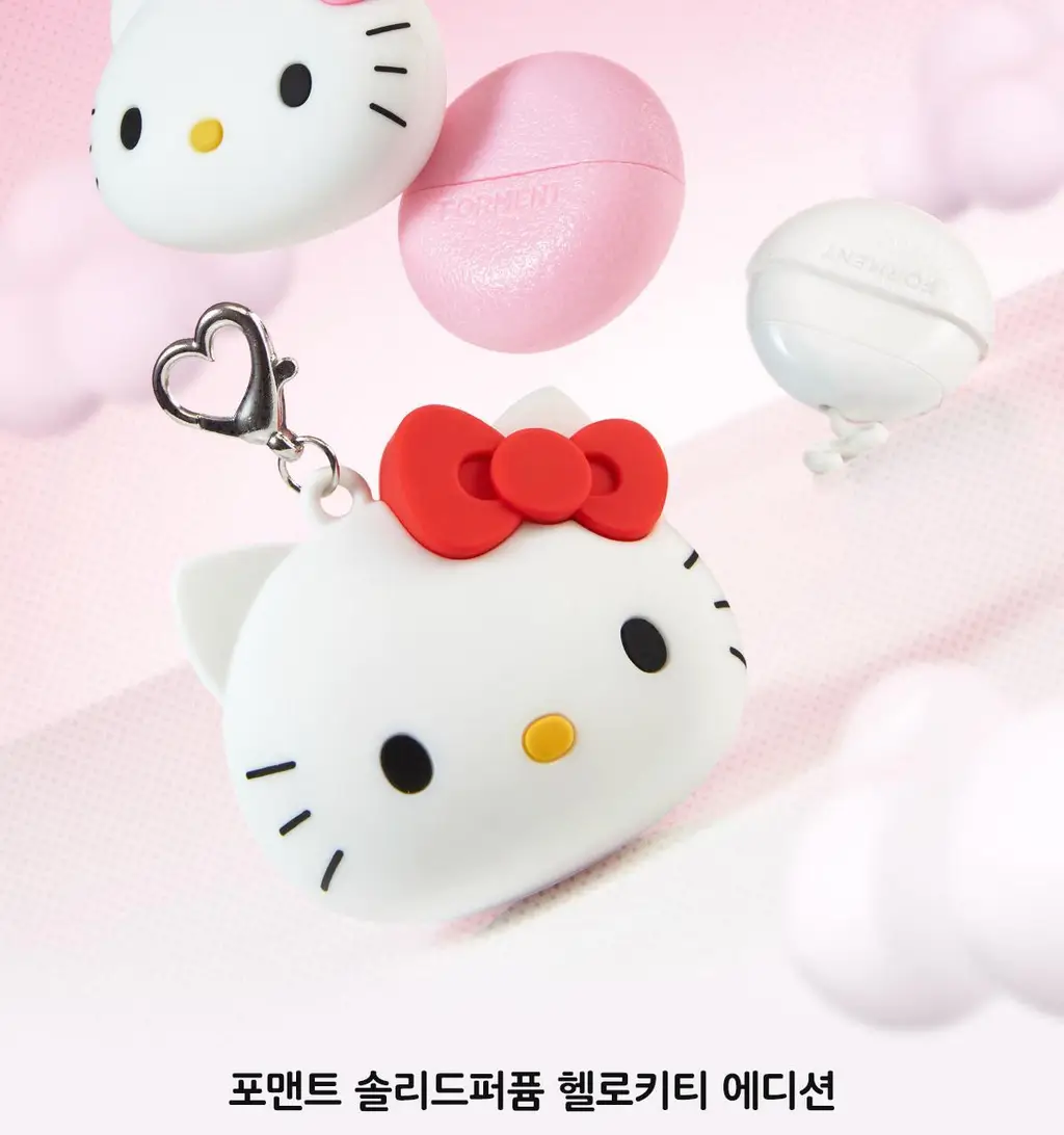 [NEW/콜라보]포맨트 솔리드 퍼퓸 페블 코튼허그 헬로키티 에디션(+헬로키티키링) 상세페이지 2